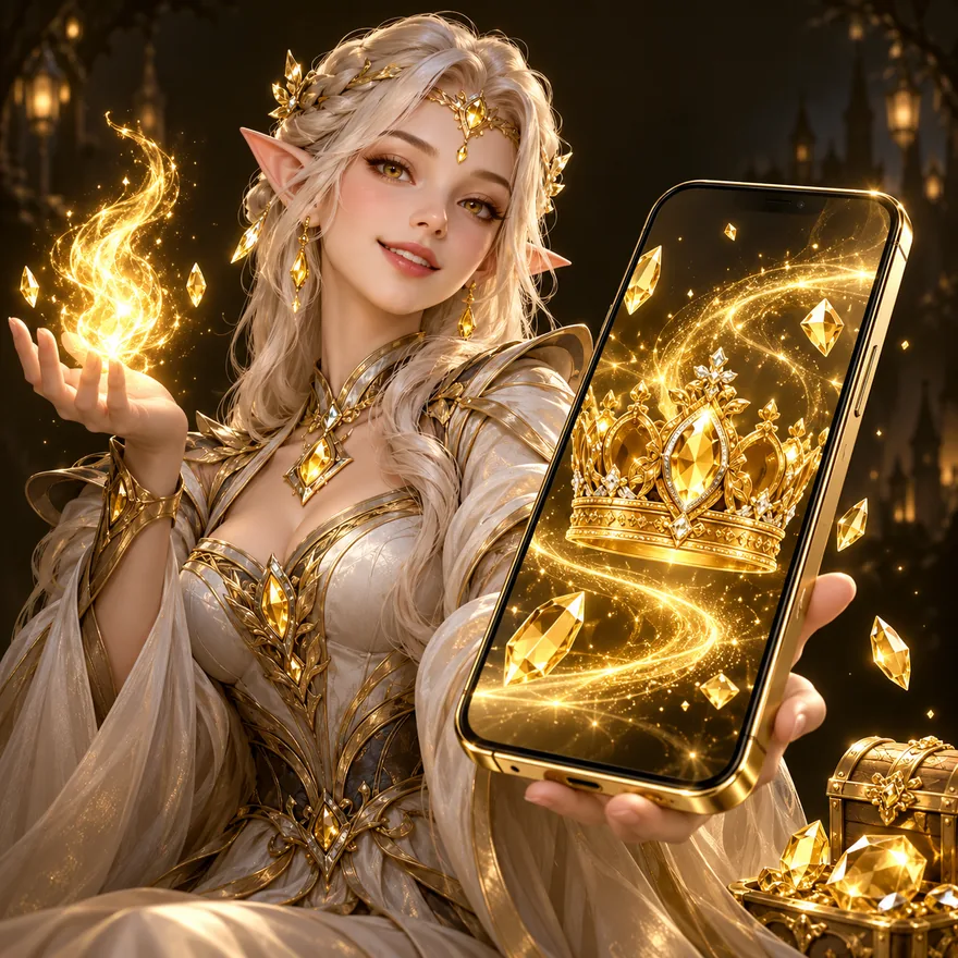 Smartphone with crown — Slotsgem