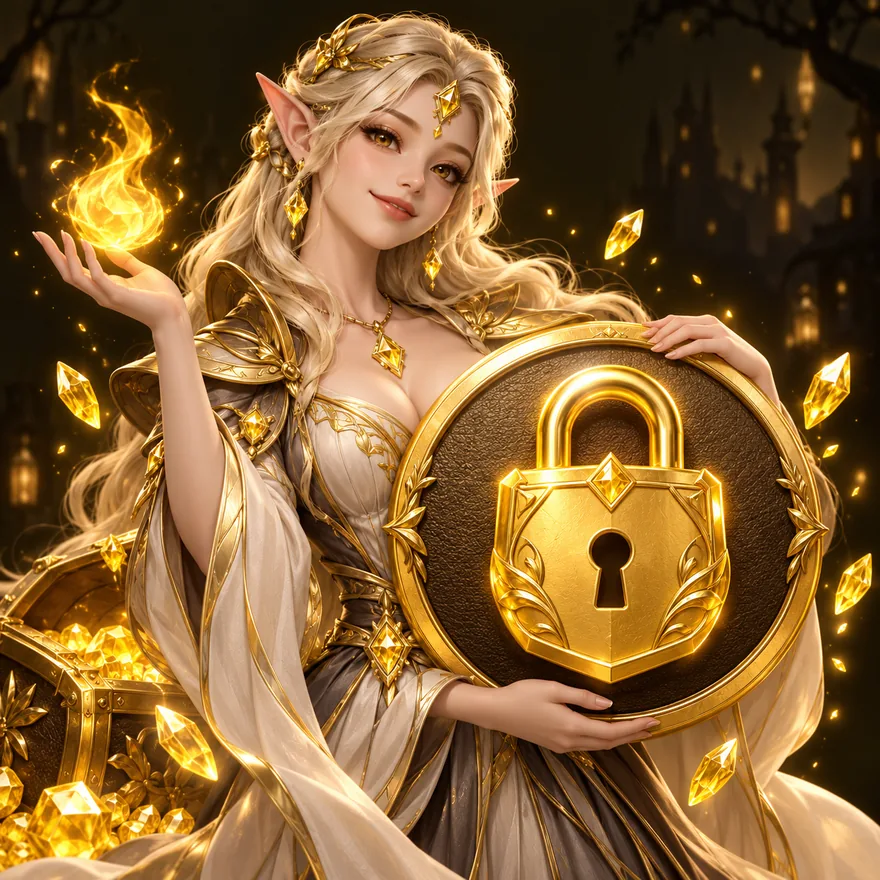 Padlock emblem — Slotsgem