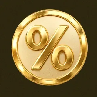 Gold percent coin — Slotsgem