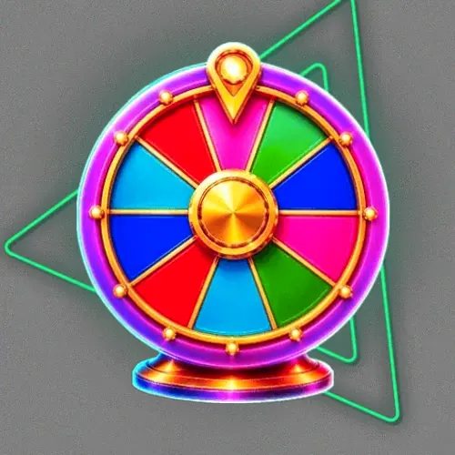 Colourful prize wheel