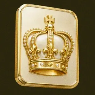 Royal crown plaque — Slotsgem