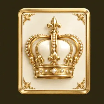 Crown emblem card — Slotsgem