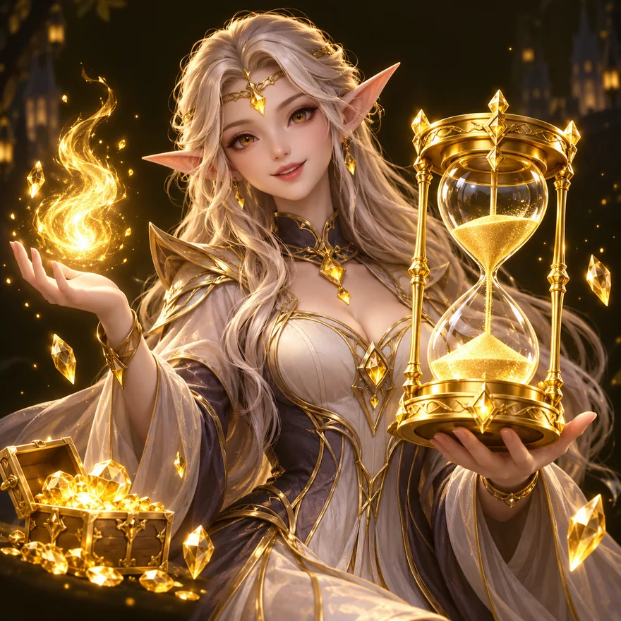 Ornate hourglass — Slotsgem