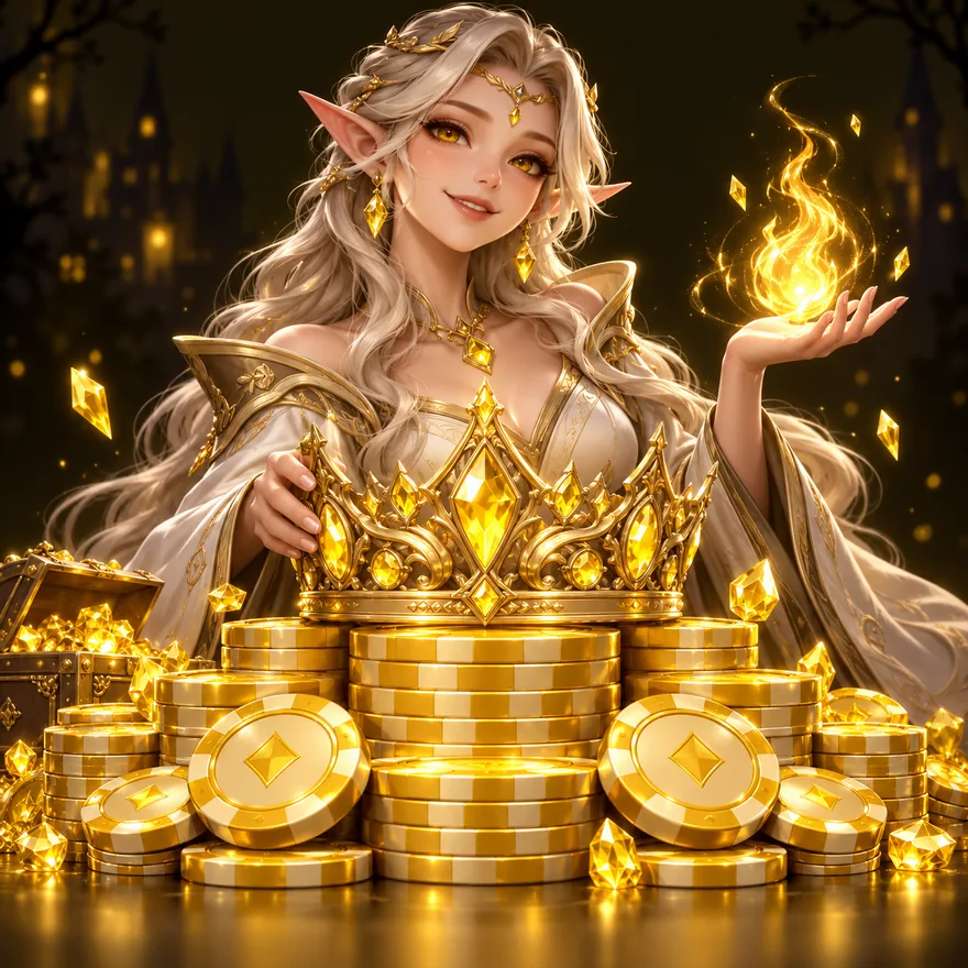 Jeweled royal crown — Slotsgem
