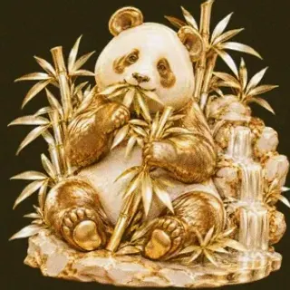 Panda eating bamboo — Slotsgem
