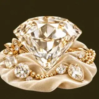 Faceted diamond gemstone — Slotsgem