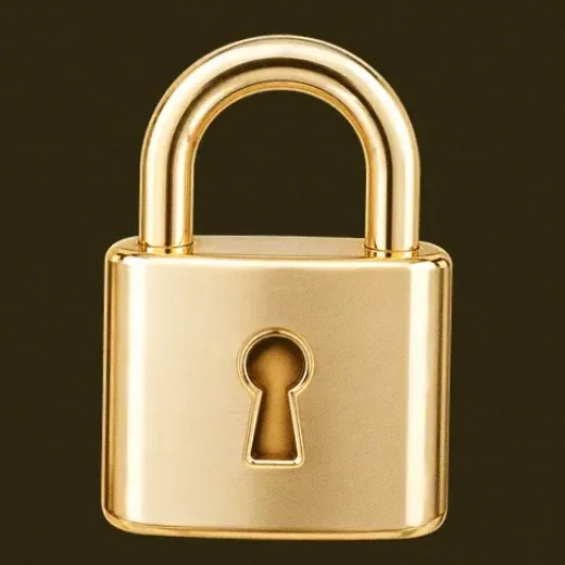 Metal padlock — Slotsgem