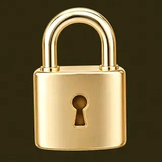 Metal padlock — Slotsgem